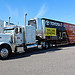 Nascar hauler parade in California today