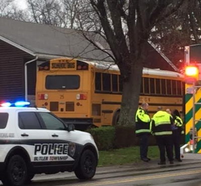 BREAKING: School Bus Crashes Into Butler Township Home