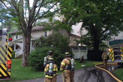 Firefighters Battle Connoquenessing House Fire