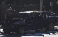 Truck Goes Up In Flames Near Gas Station