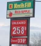 AAA: Butler Gas Prices Down 14 Cents From Last Week