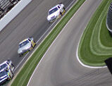 Hamlin crash aids Harvick win at the Brickyard