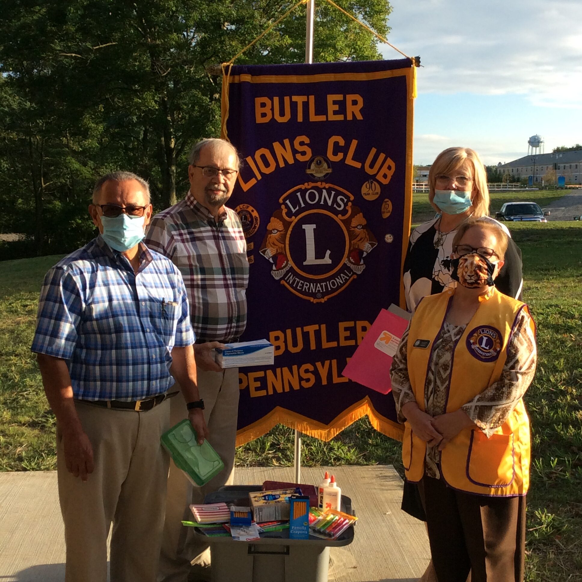 Lions Club And Rotary Team Up To Distribute School Supplies