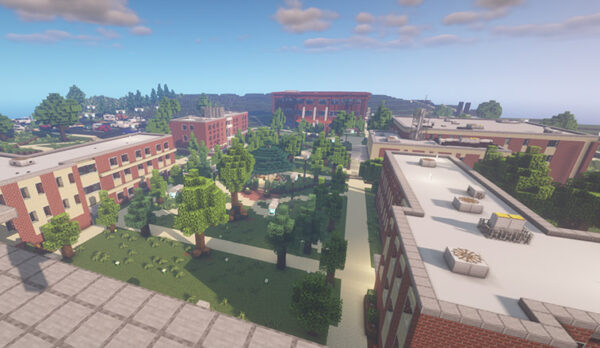 SRU Students Recreate Campus In Minecraft
