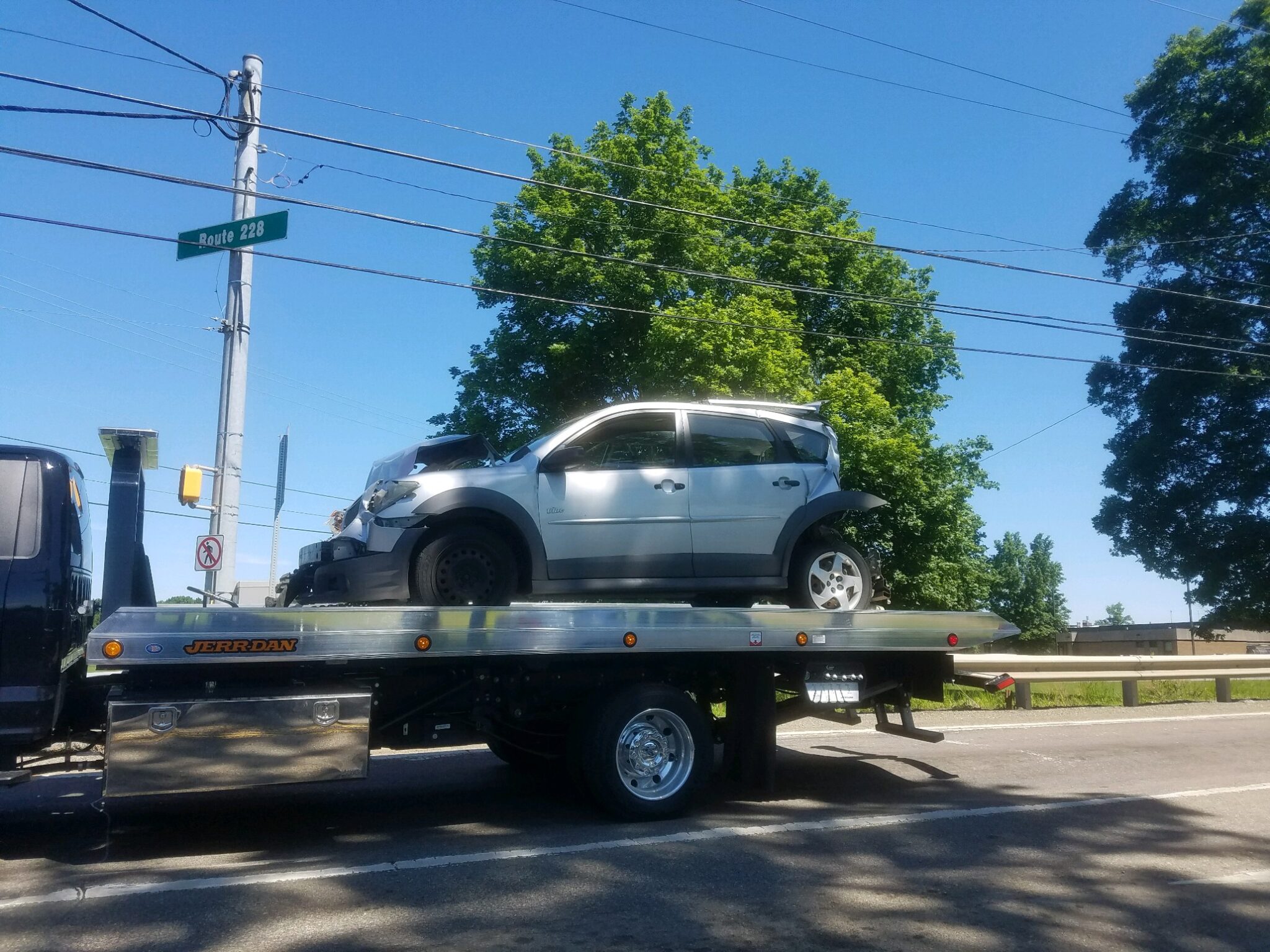 Three Car Accident Delays Rt. 228 Traffic