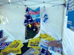 Democratic Booth Damaged At Zelienople Fall Festival
