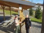 Placement of Plaque Marks Completion of Scout Project To Benefit Township Police