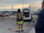 Cranberry Crews Battle EV Car Fire