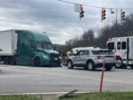 Traffic Delayed After Tractor Trailer Crash
